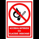 Indicator pentru accesul interzis cu flacara deschisa